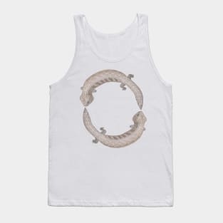 Blue tongue skink circle Tank Top